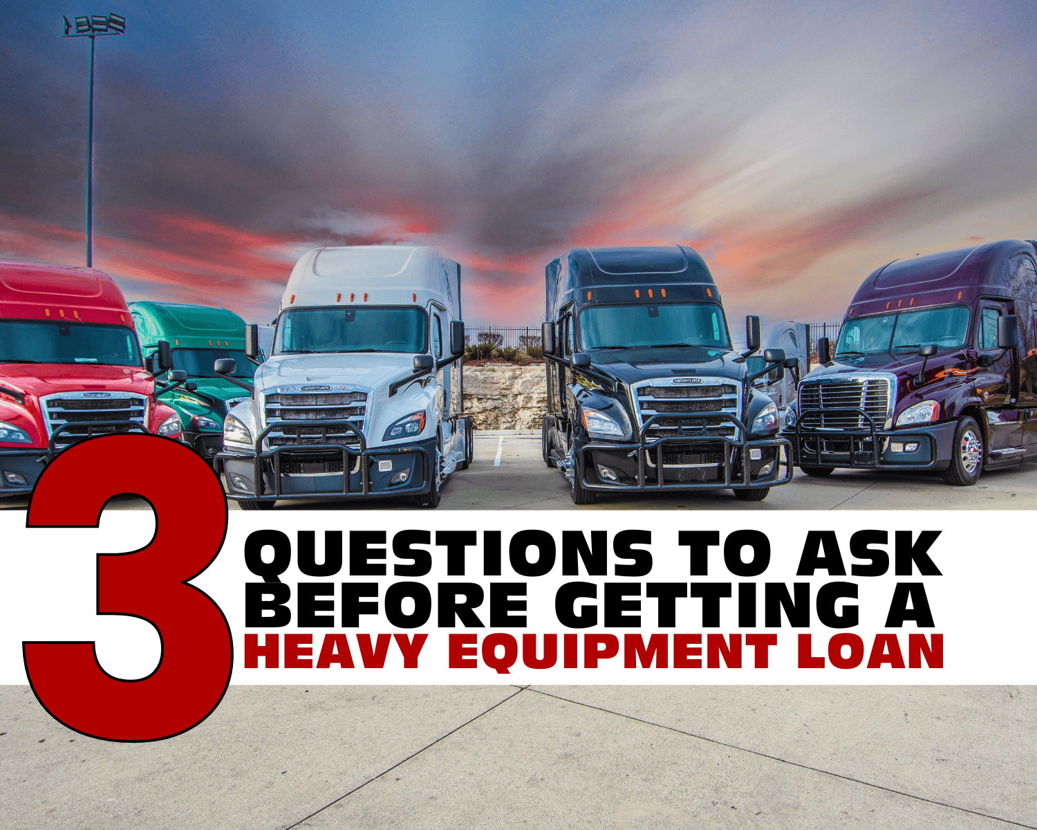 heavy equipment loan