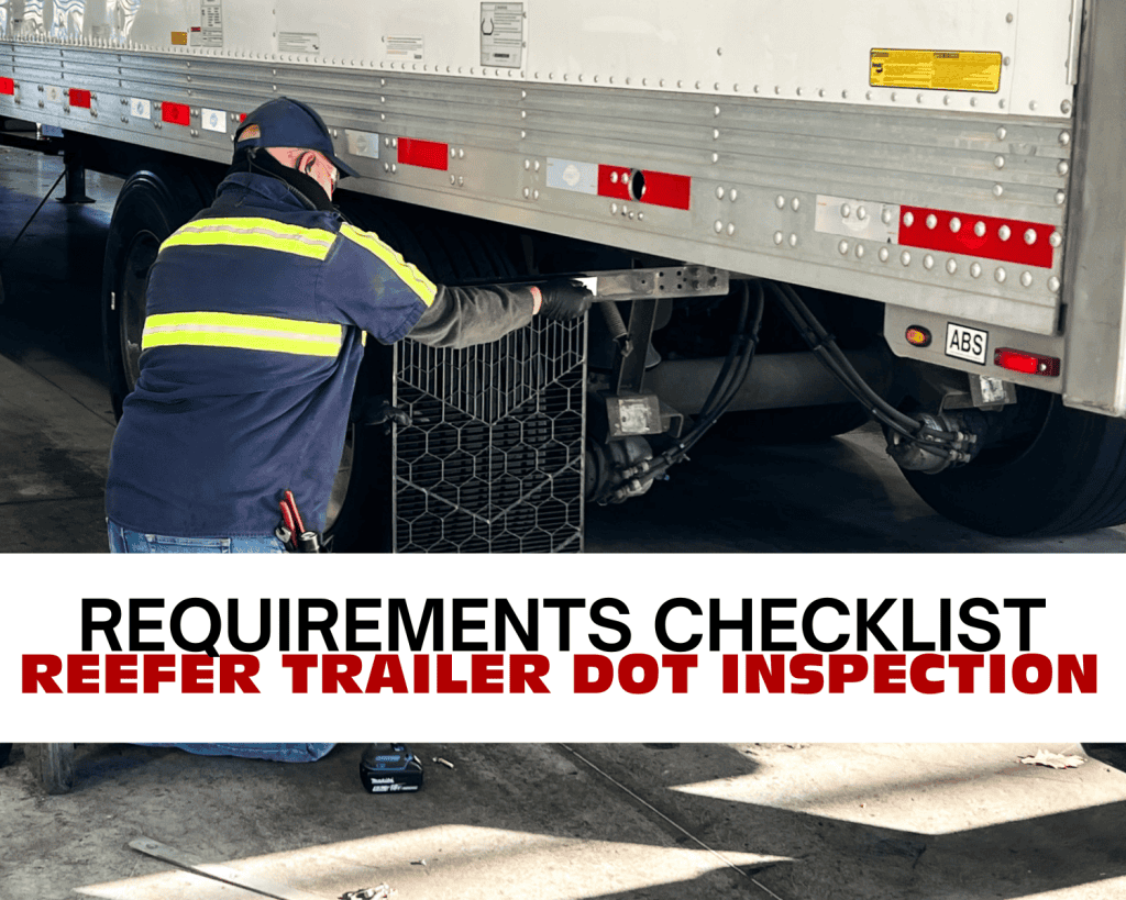 Where are the inspection and maintenance records housed on a reefer trailer?