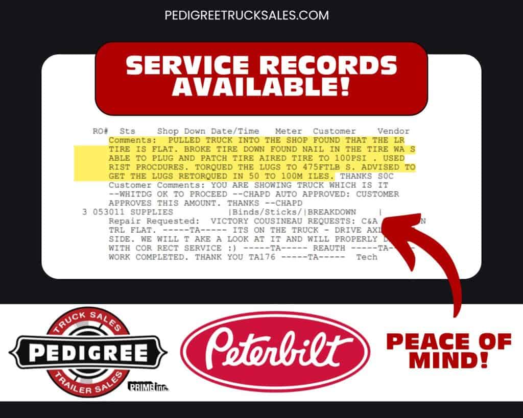 peterbilt service records