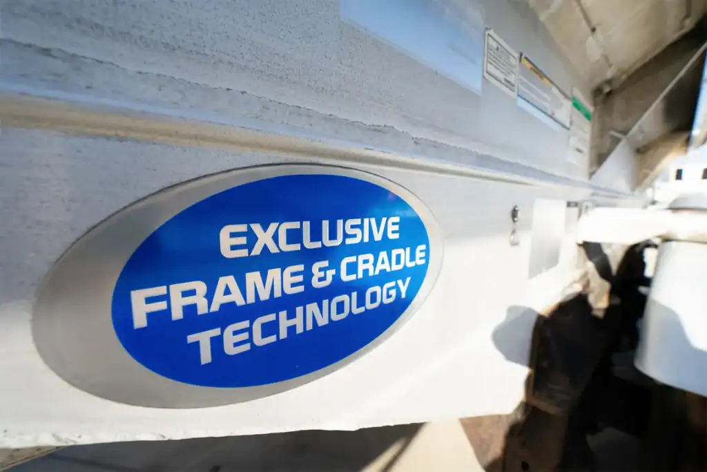 Used Walker food grade tanker trailer exclusive frame and cradle technology