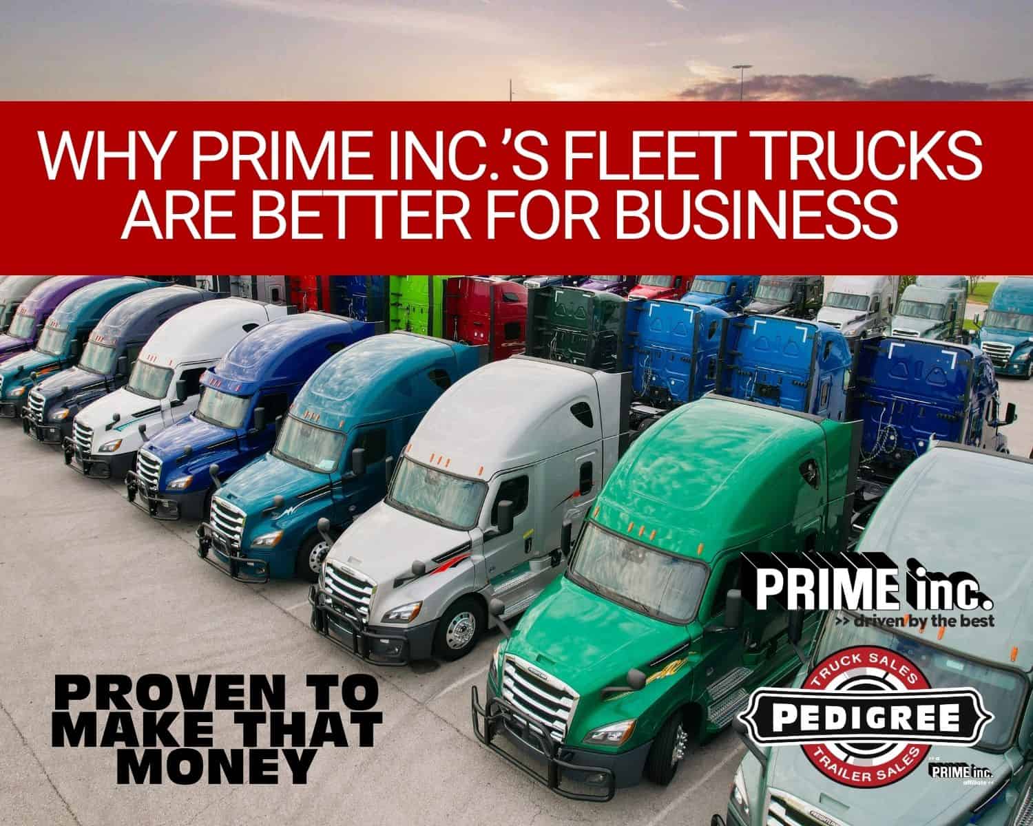 Prime Inc fleet maintained trucks
