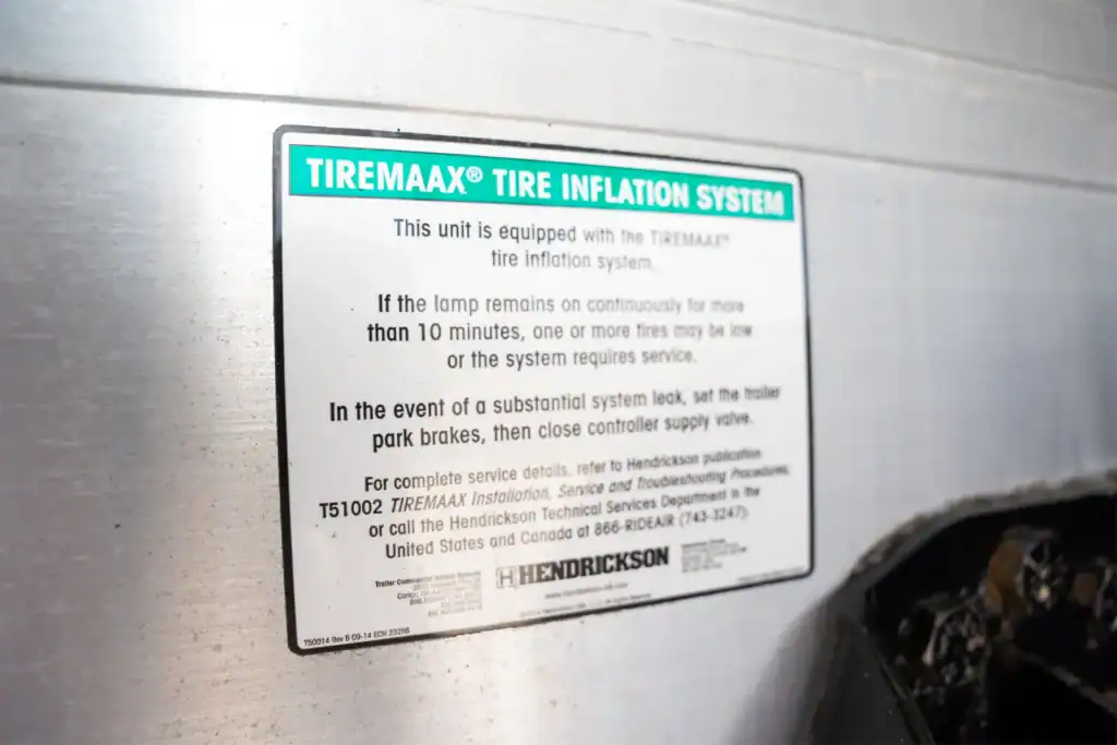 used all aluminum flatbed semi trailers with Tiremaax Air Inflation System