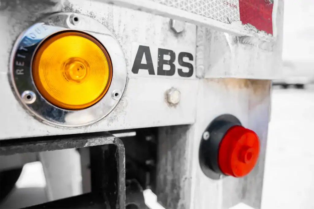 Used All Aluminum Flatbed Semi Trailers ABS System