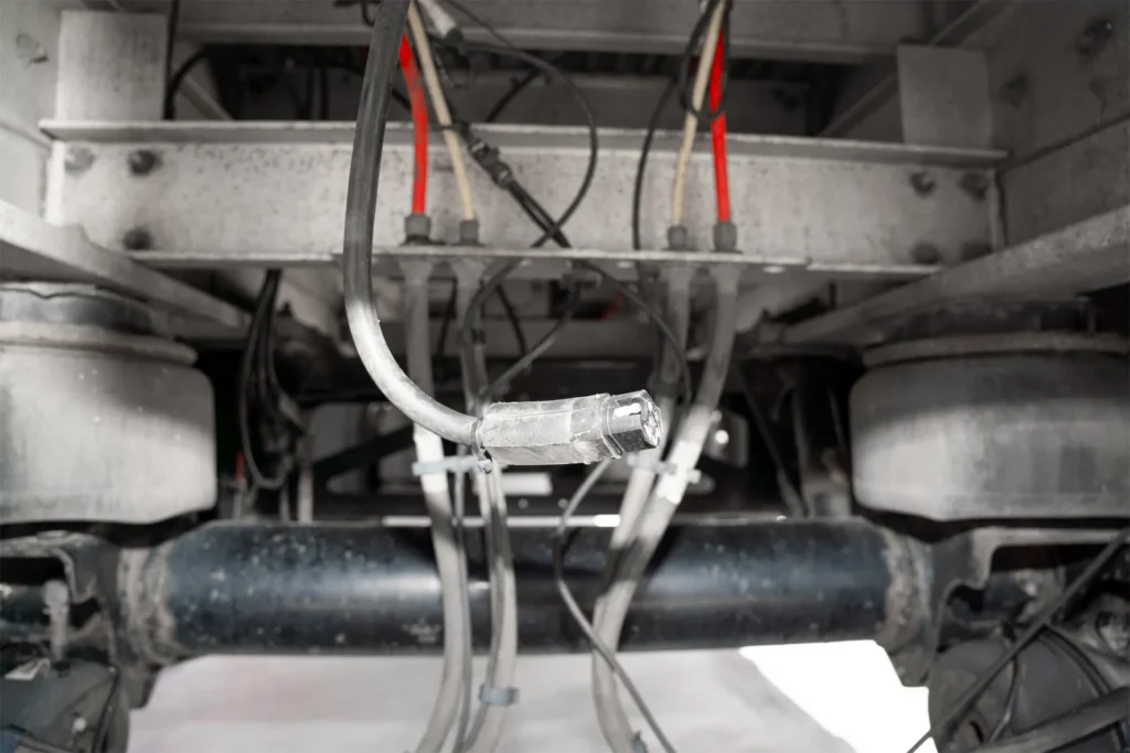 Rear Axle on used Flatbed Semi Trailer from Pedigree Truck and Trailer Sales