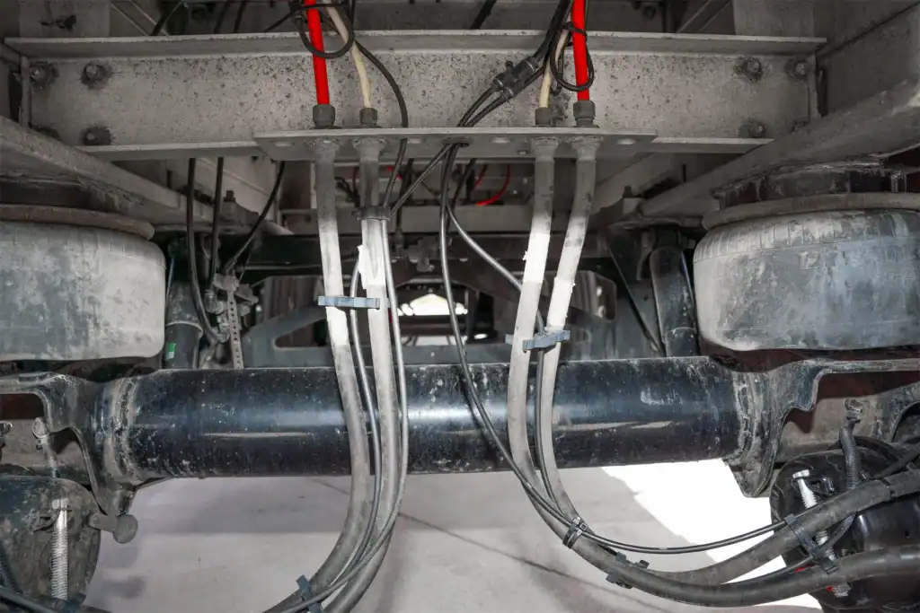 Rear Axle on used Flatbed Semi Trailer from Pedigree Truck and Trailer Sales