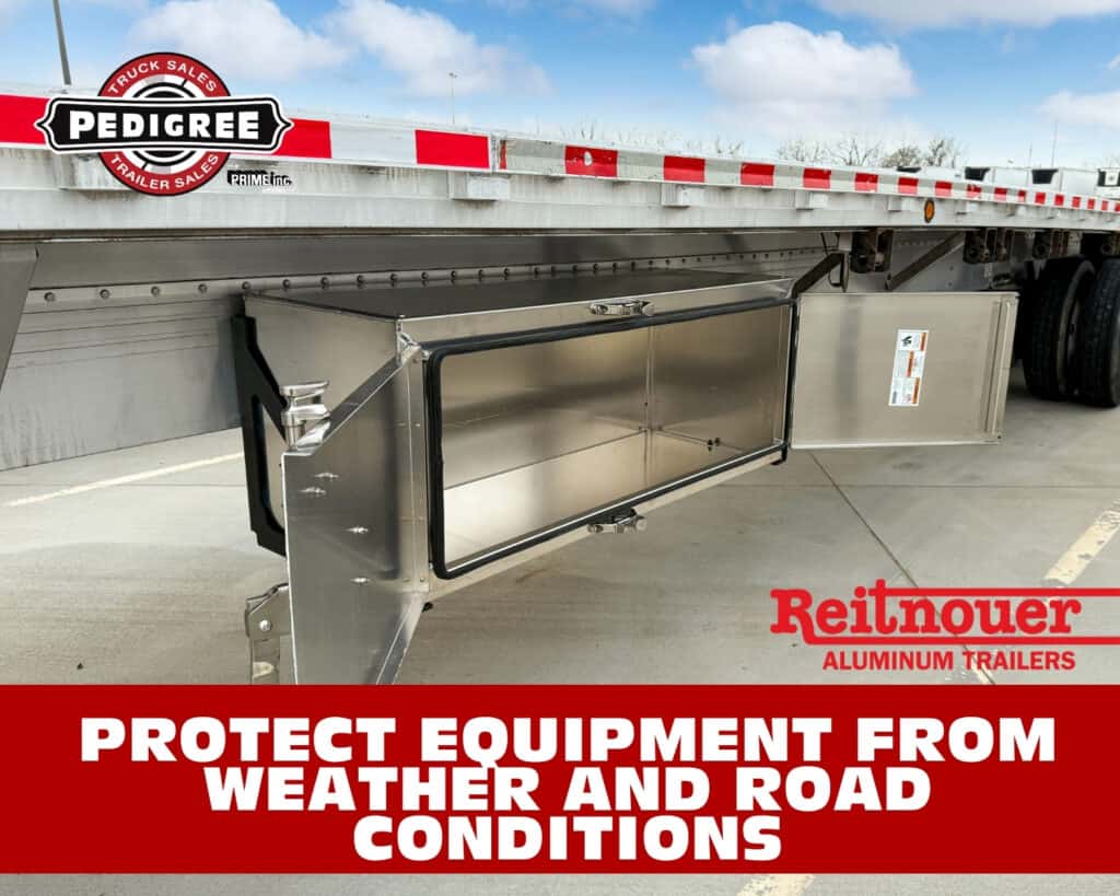 Add storage boxes to your flatbed